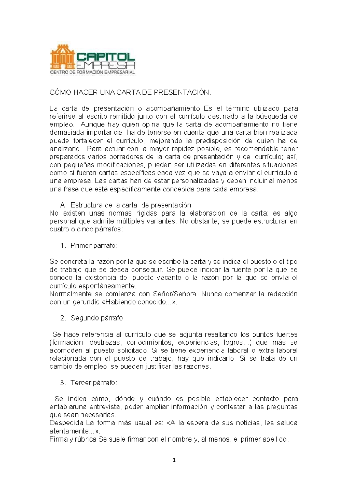Carta de presentacion o acompanamiento Es el termino utilizado para ...