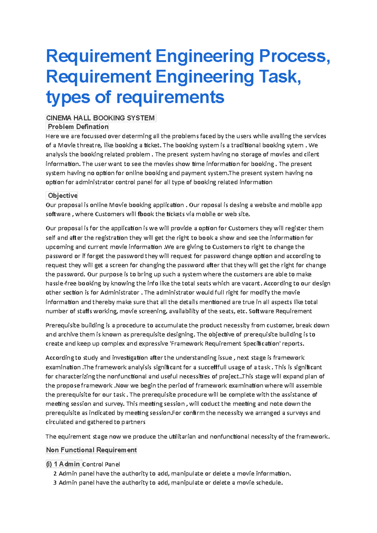 Requirement Engineering Process - Requirement Engineering Process ...