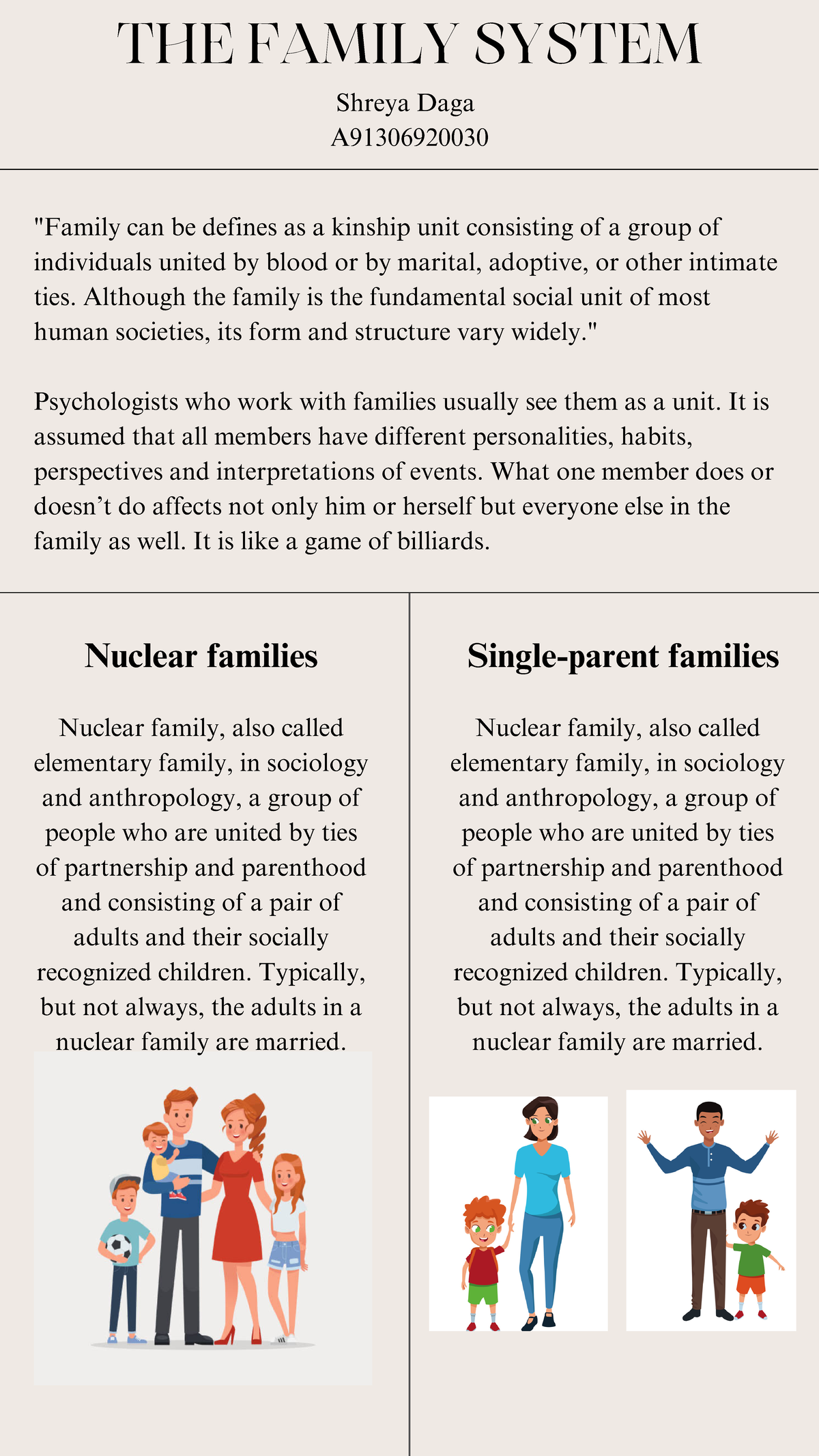 The Family System - assignment - THE FAMILY SYSTEM 