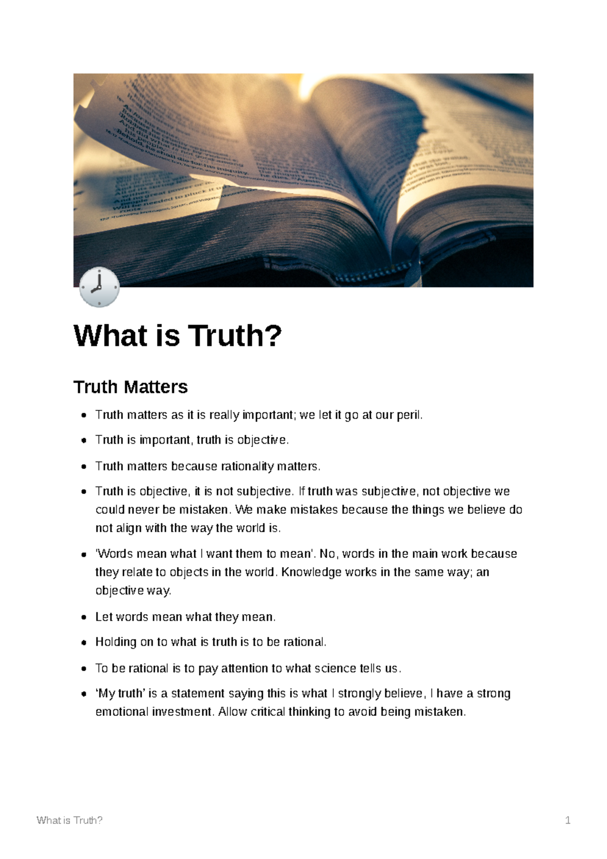 what is a truth assignment