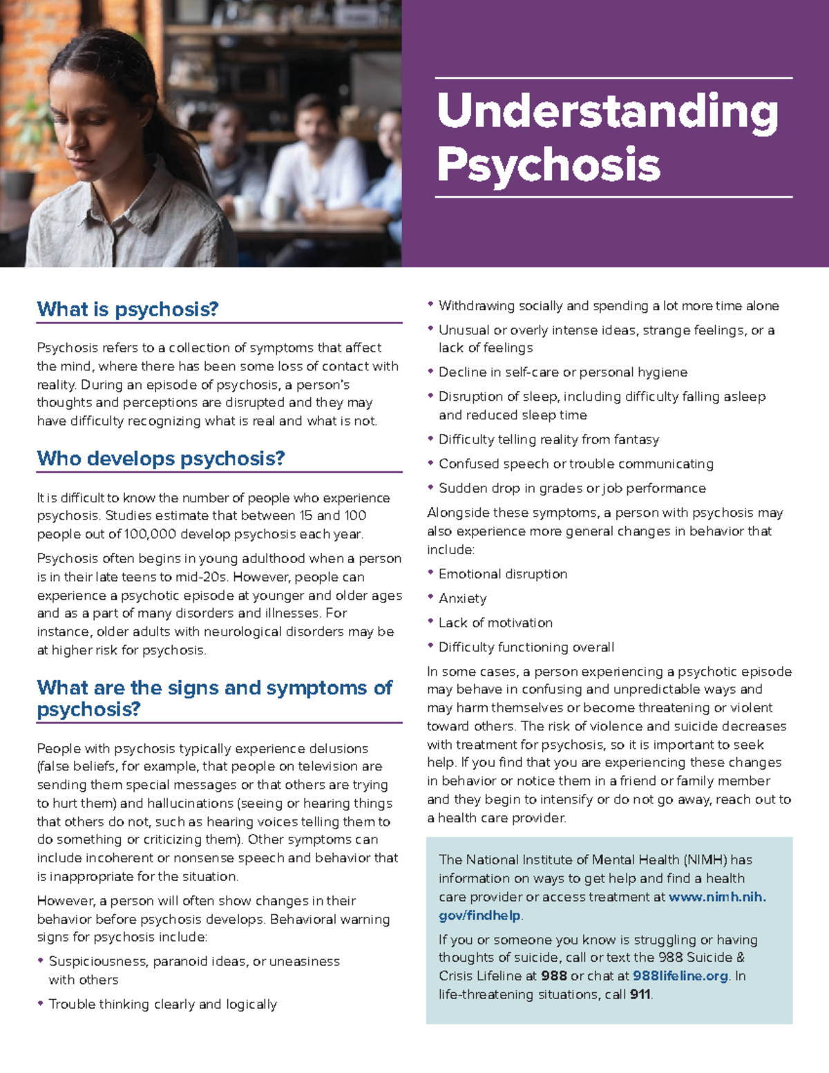 23 MH 8110 Understanding Psychosis - What Is Psychosis? Psychosis ...