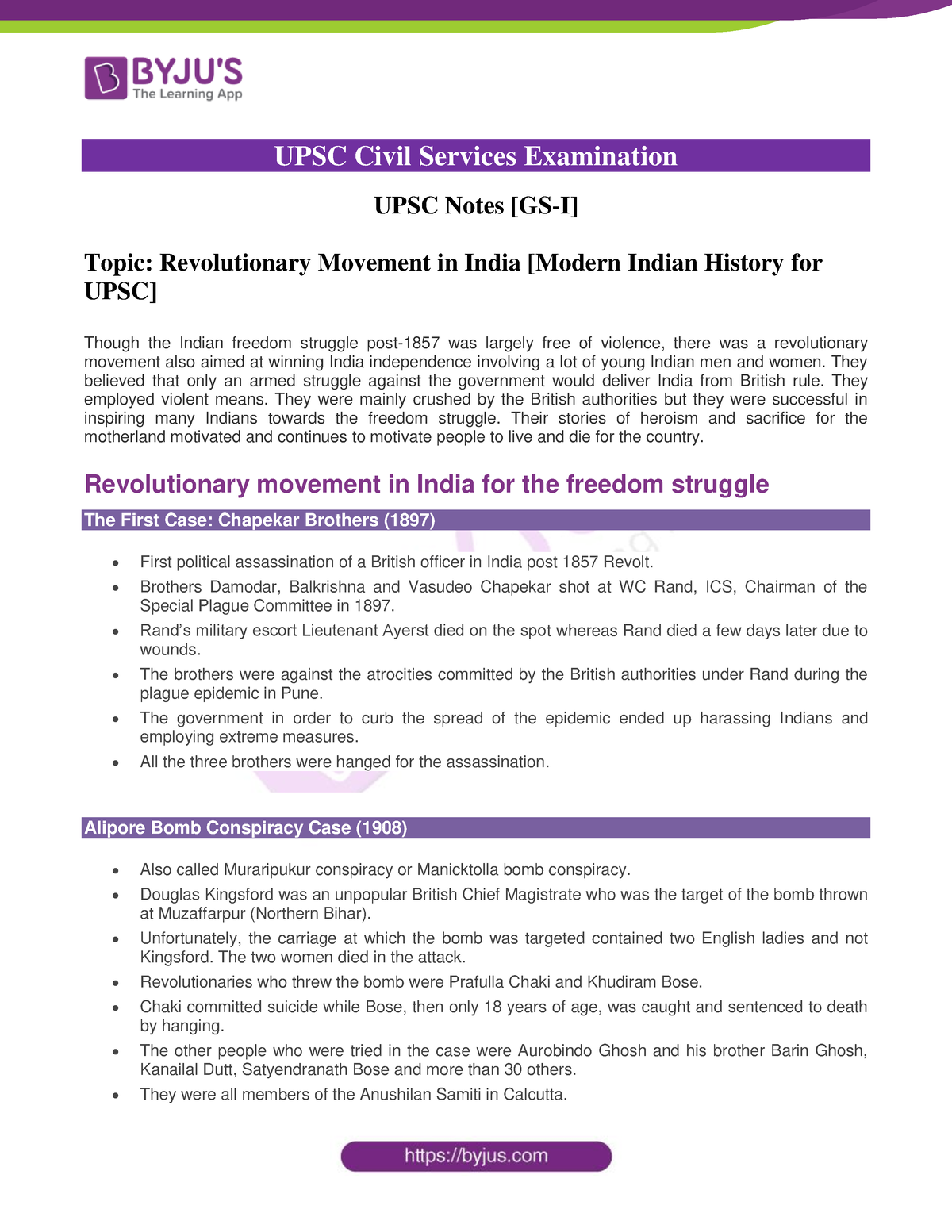 revolutionary-movement-in-india-ncert-notes-upsc-civil-services