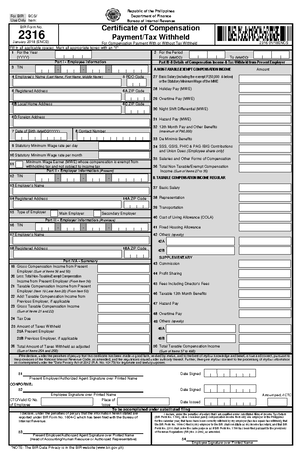 1801 Jan 2018 ENCS - BIR FORMS - For BIR Use Only: BCS/ Item: BIR Form ...