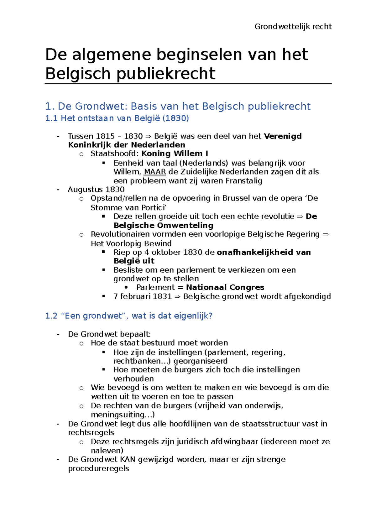 Deel 1 Algemene Beginselen - De Algemene Beginselen Van Het Belgisch ...