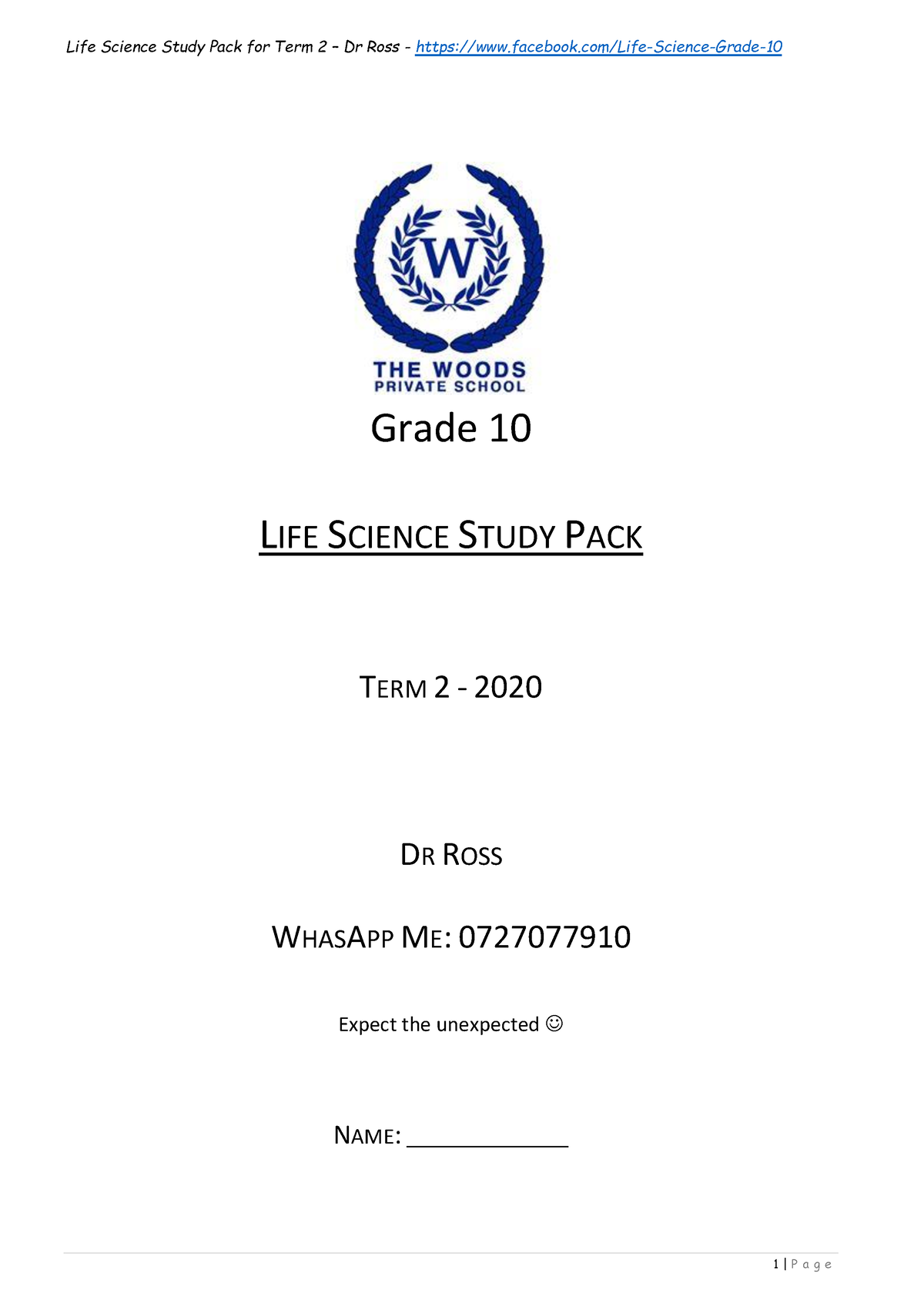 grade 10 life science assignment term 2 2021