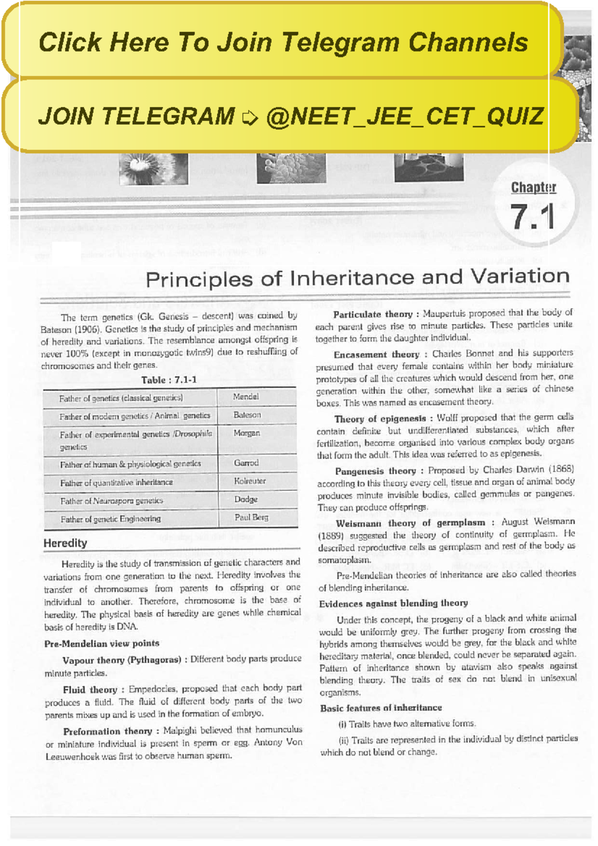 30 Principle Of Inheritance And Variations Biology Notes Cell 30 Principle Of Inheritance And Variations Biology Notes Cell