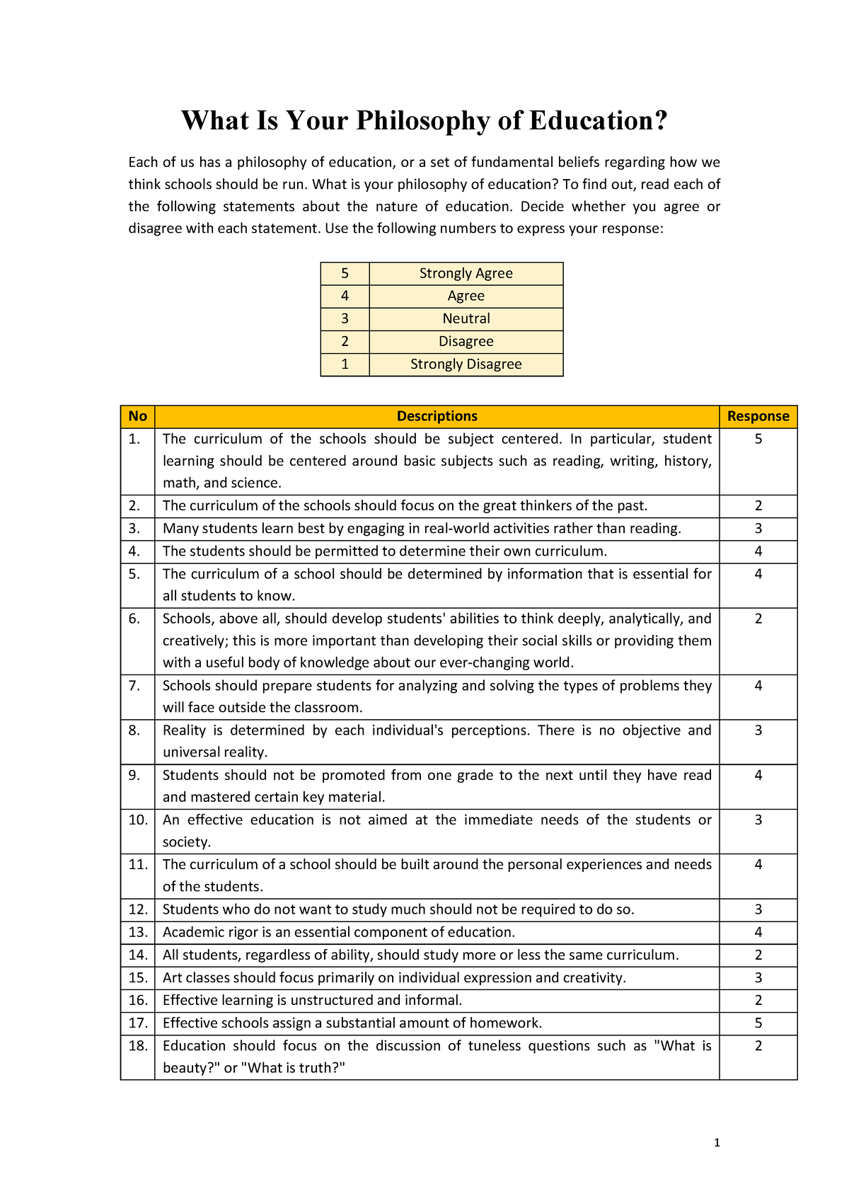 philosophy of education essay