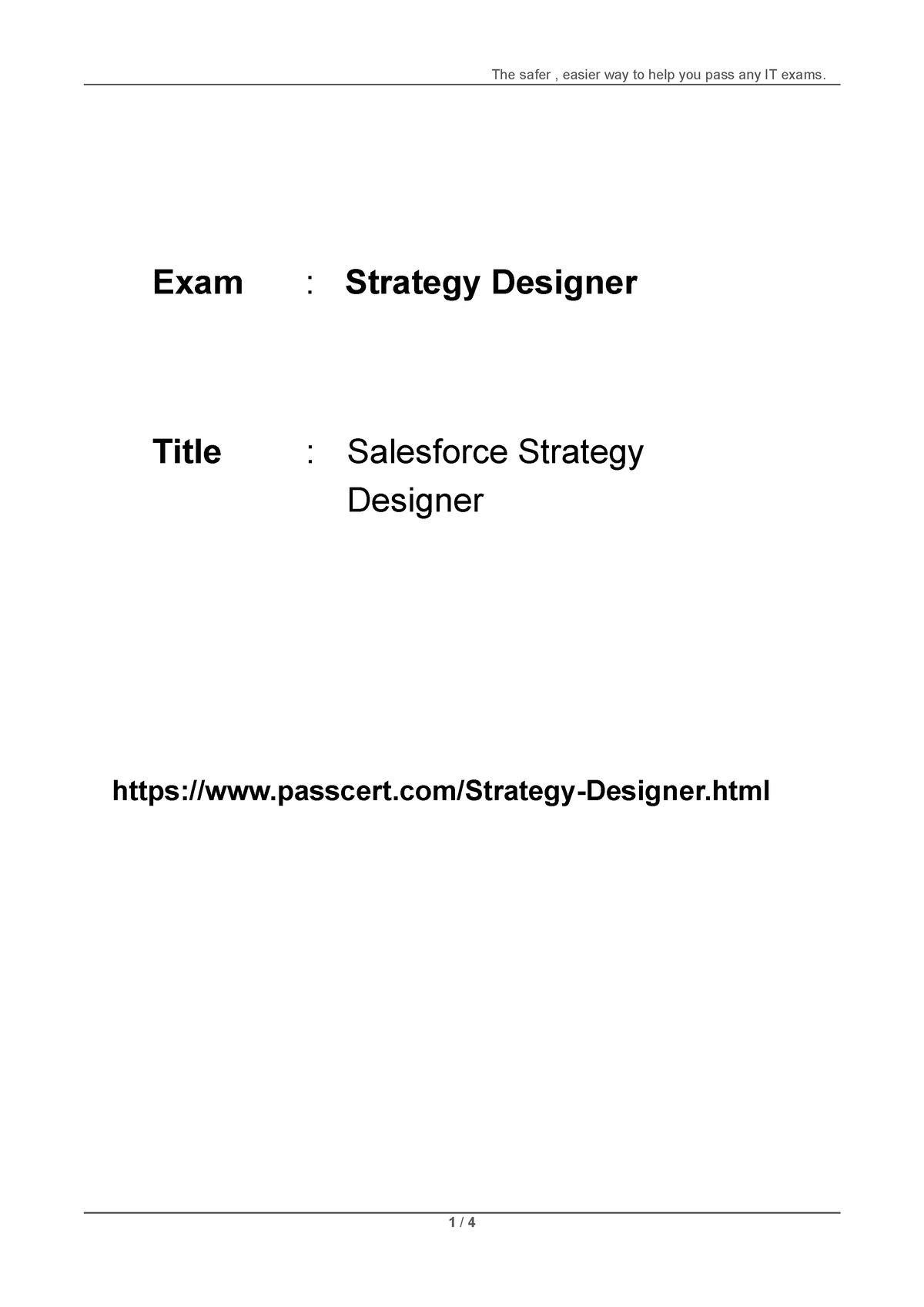 Reliable Strategy-Designer Test Voucher