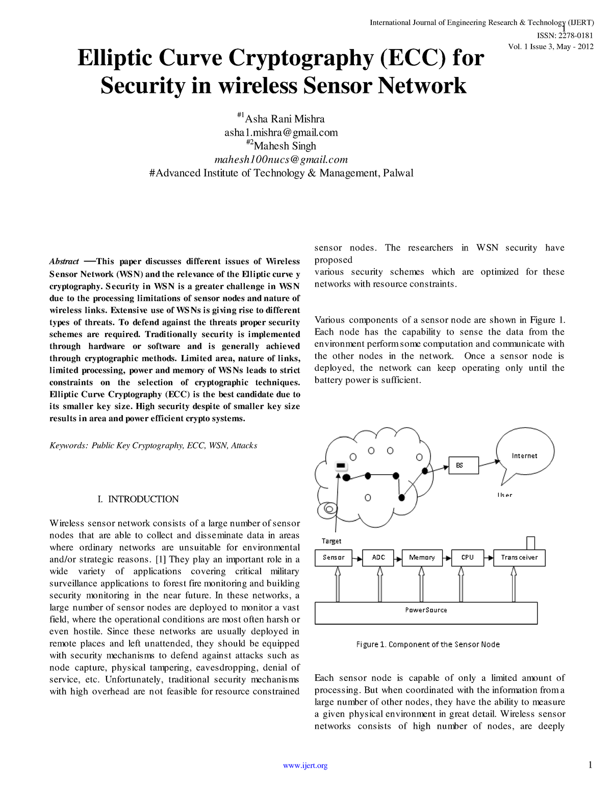 research paper elliptic cryptography