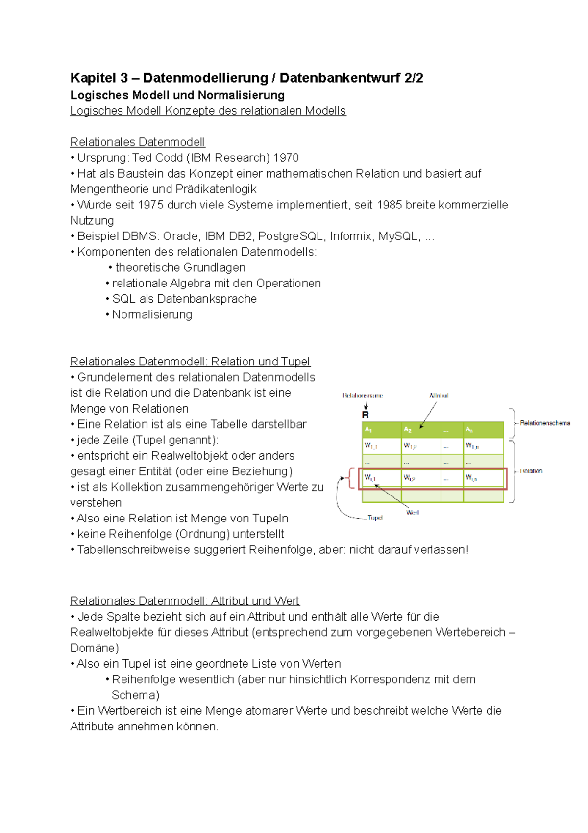 Datenbanken 2 - Kapitel 3 – Datenmodellierung / Datenbankentwurf 2 ...