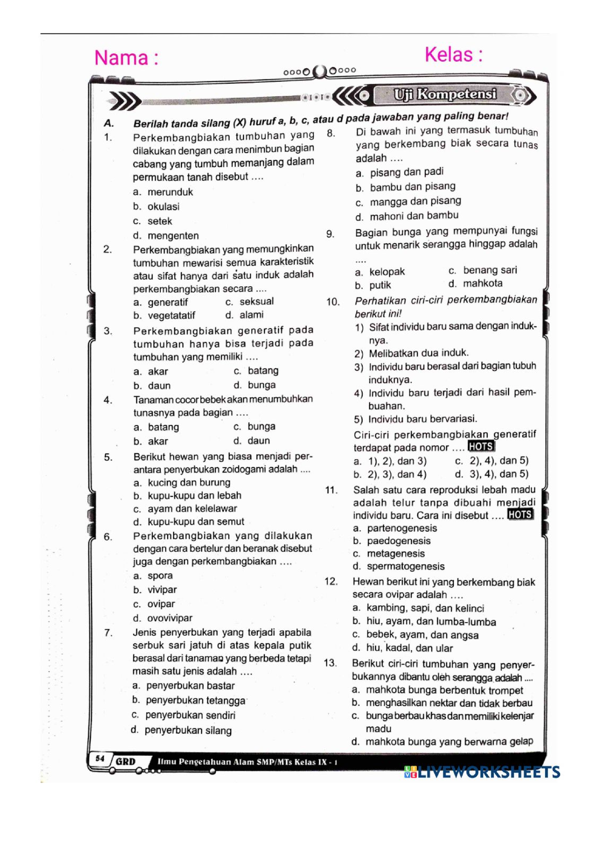 Document - Excercise - Biologi Dasar - Studocu