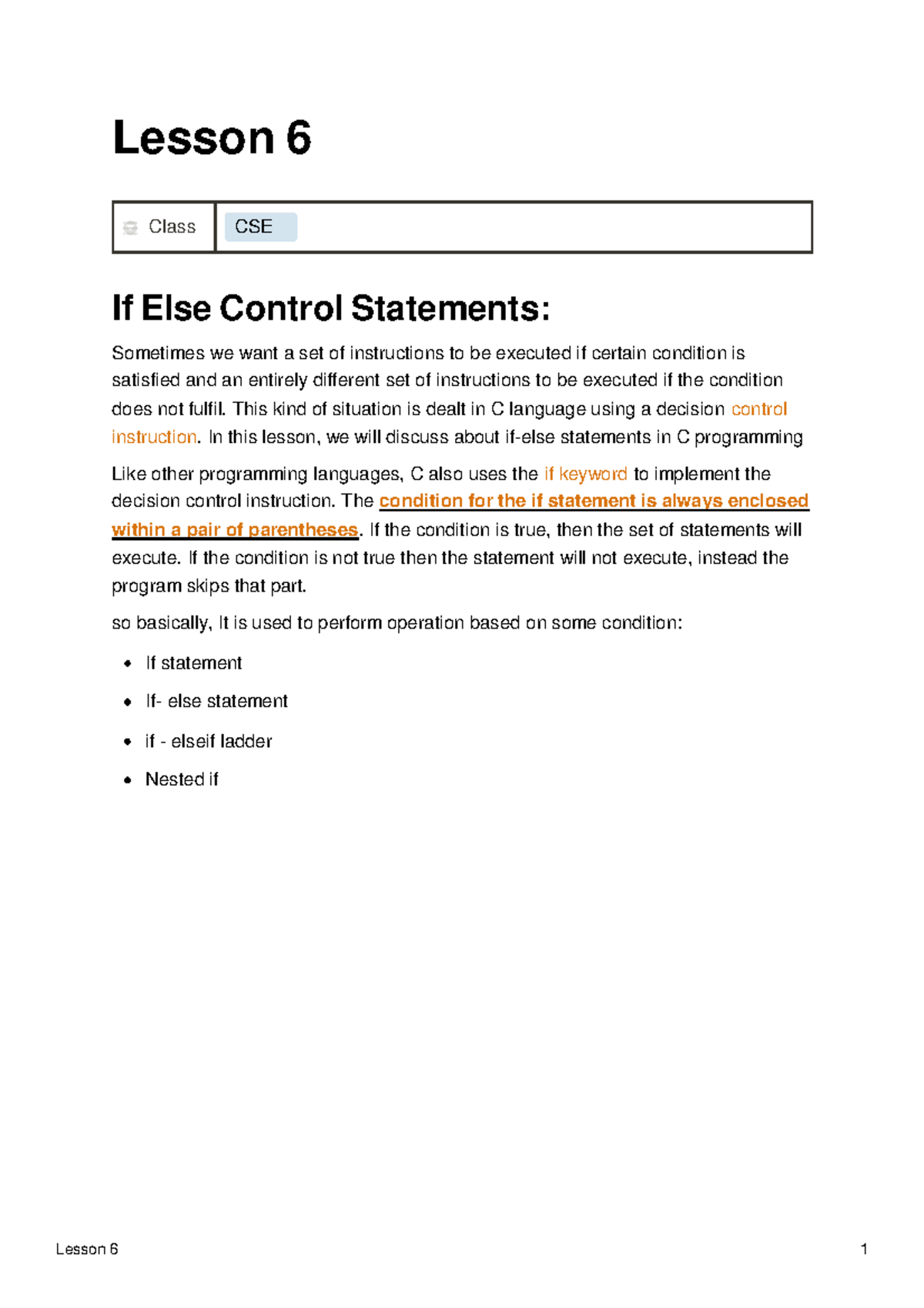 lesson-6-if-else-control-statements-in-c-programming-lesson-6-class