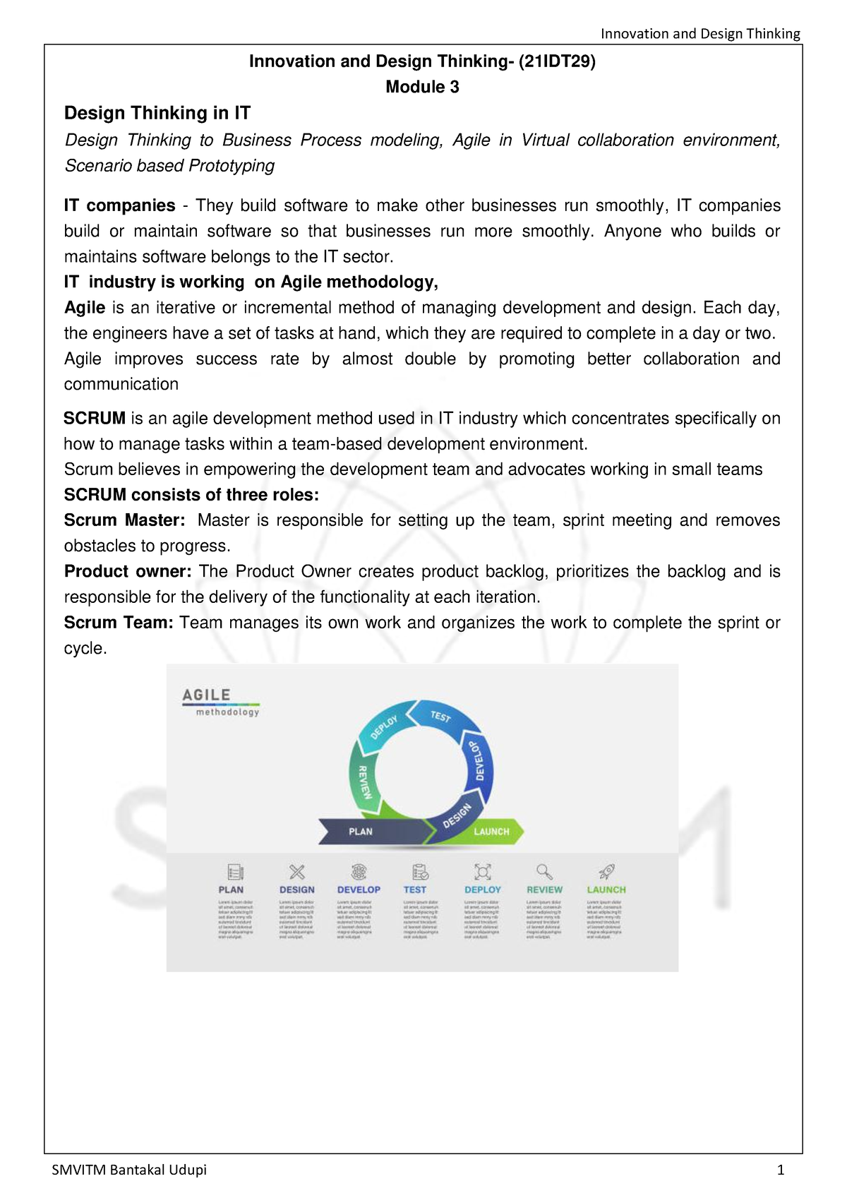 IDT-Course Material- Module-3 - Innovation And Design Thinking ...