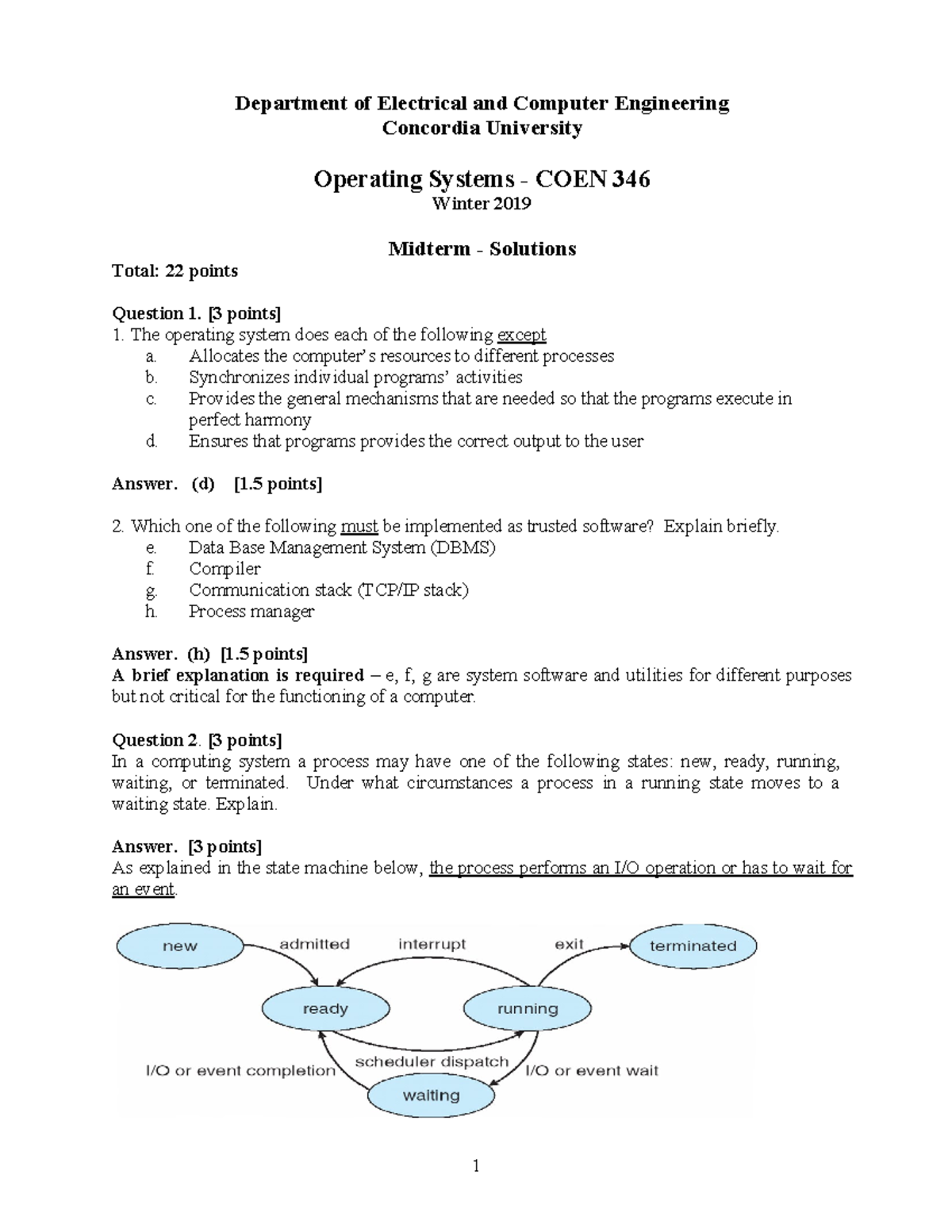 Midterm2019sol miderm review Department of Electrical and