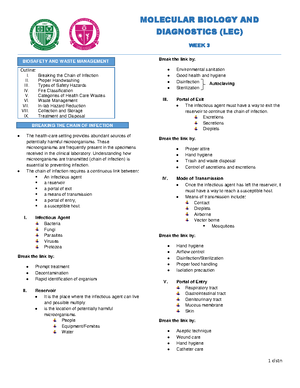 MODX LAB WEEK12 - Lab notes - Molecular Biology and Diagnostic - OLFU ...