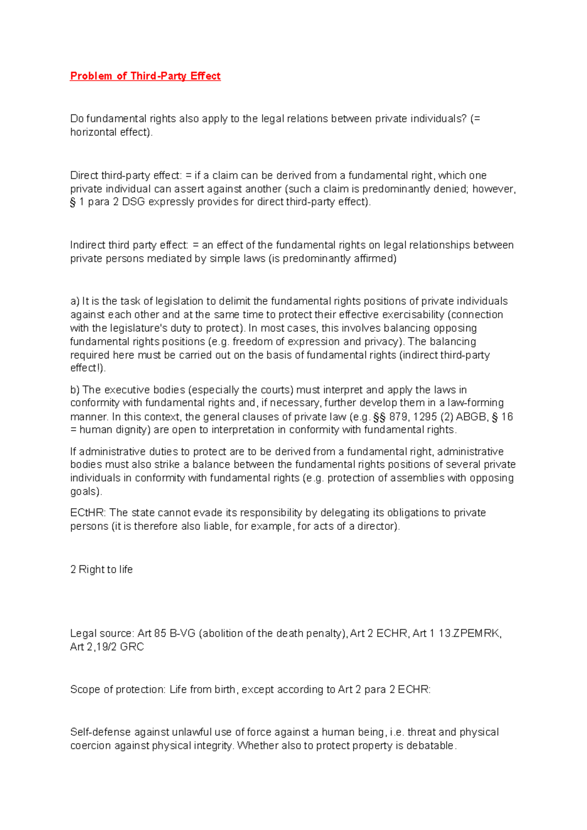 Problem of ThirdParty Effect 3 Direct thirdparty effect = if a