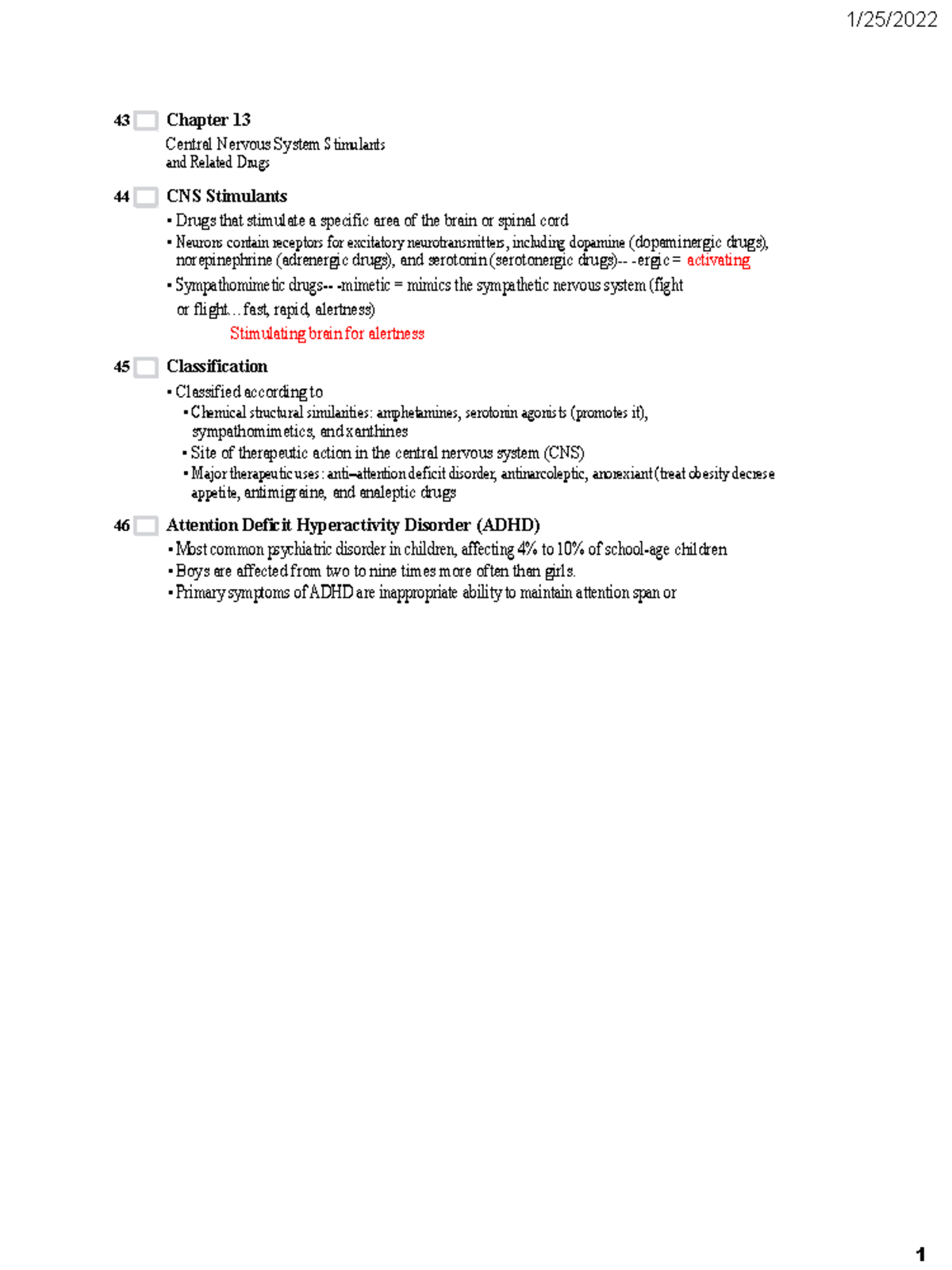 Week 2 Lecture- CNS Depressants And CNS Stimulants-converted - 43 ...