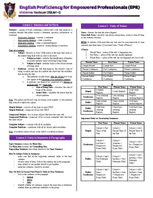 EPR SEMIFINALS REVIEWER - A modifier is a word, phrase, or clause in ...