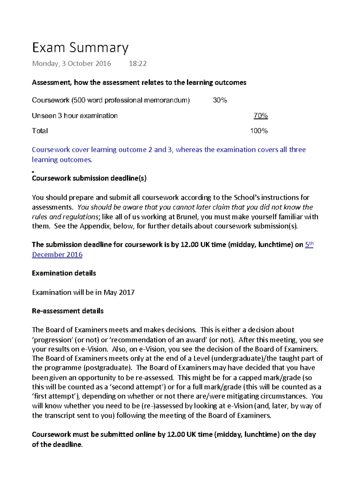 exam-summary-what-the-assessment-is-exam-summary-monday-3-october-2016-18-22-assessment