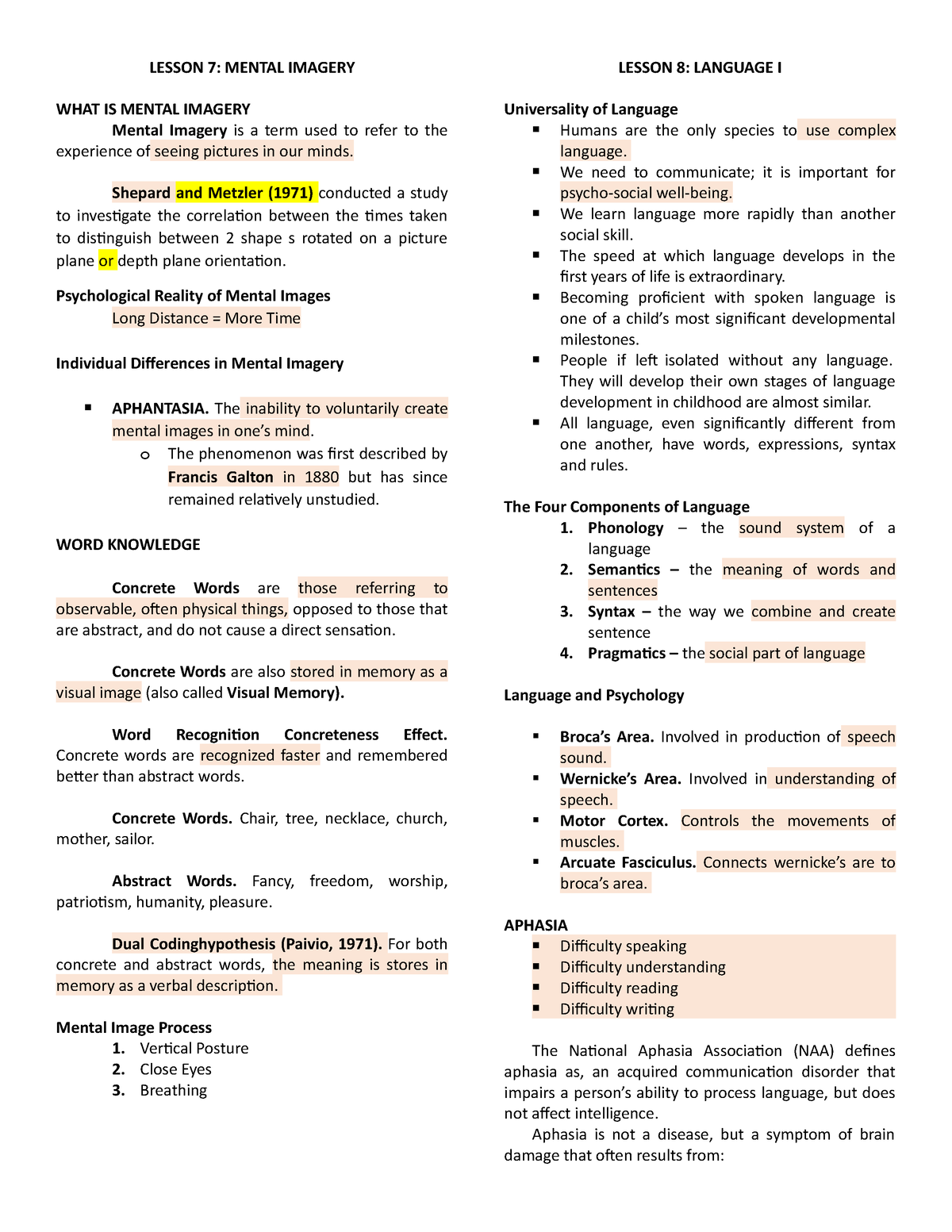 cognitive-finals-lesson-7-mental-imagery-what-is-mental-imagery