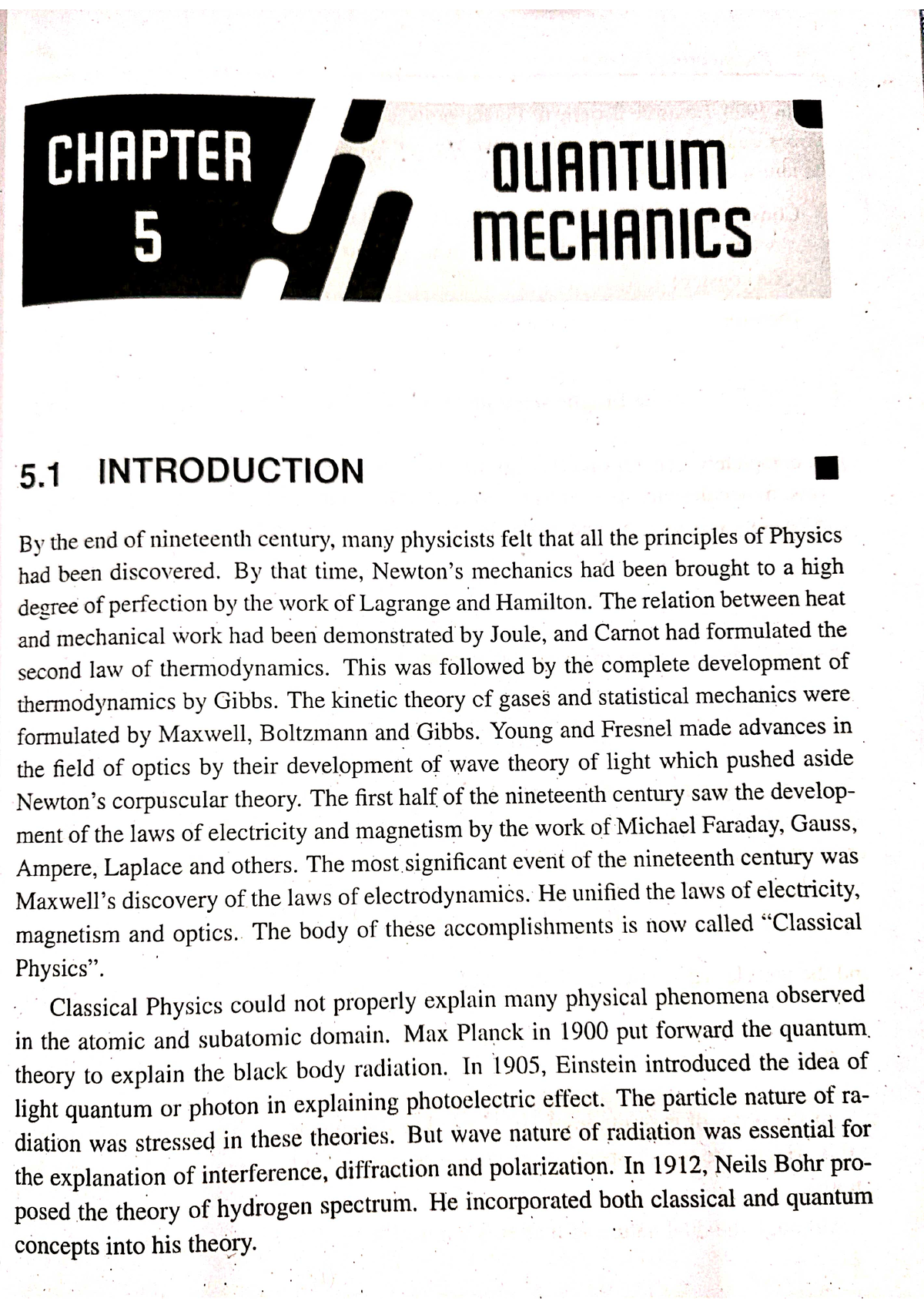 Chapter 5 Quantum Mechanics - Engineering Physics B - Studocu