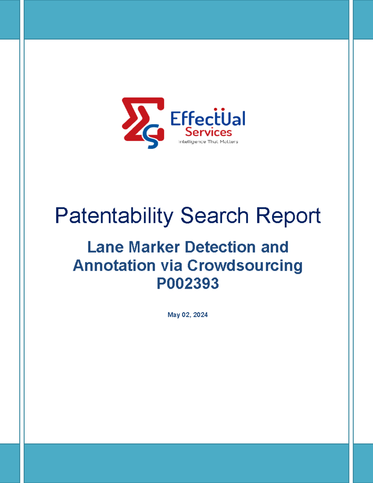 Patentability Search Report - P002393-Lane Marker Detection And ...