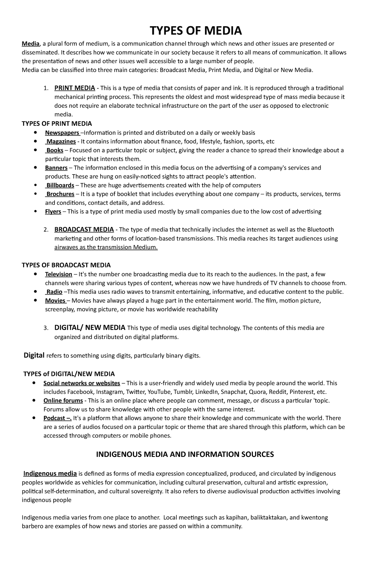 types-of-media-grade9-types-of-media-media-a-plural-form-of-medium