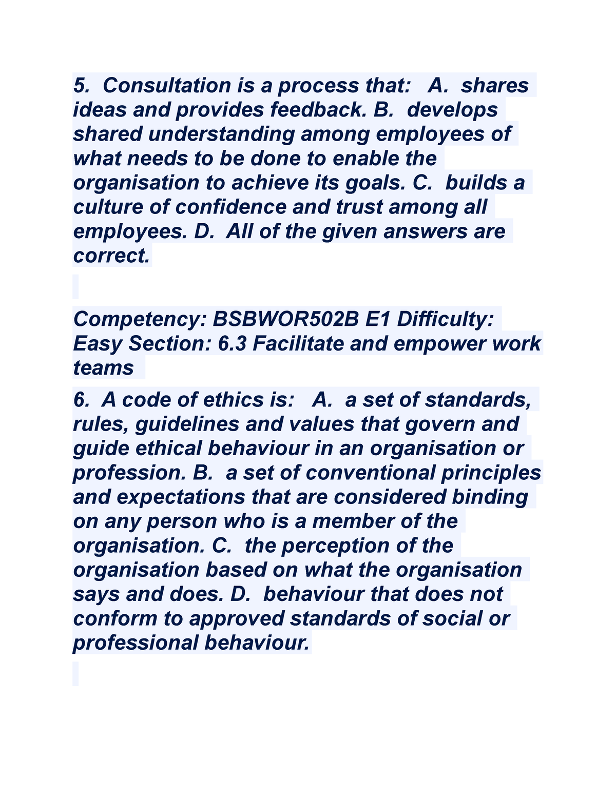 7 - Nota: B - Consultation Is A Process That: A. Shares Ideas And ...