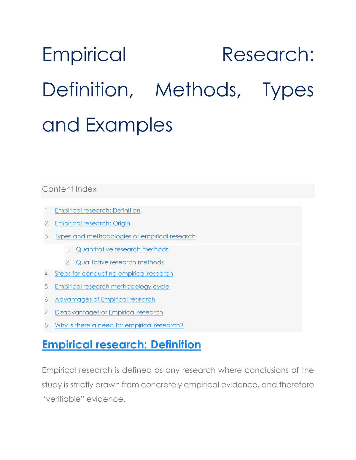 proposing empirical research a guide to the fundamentals pdf