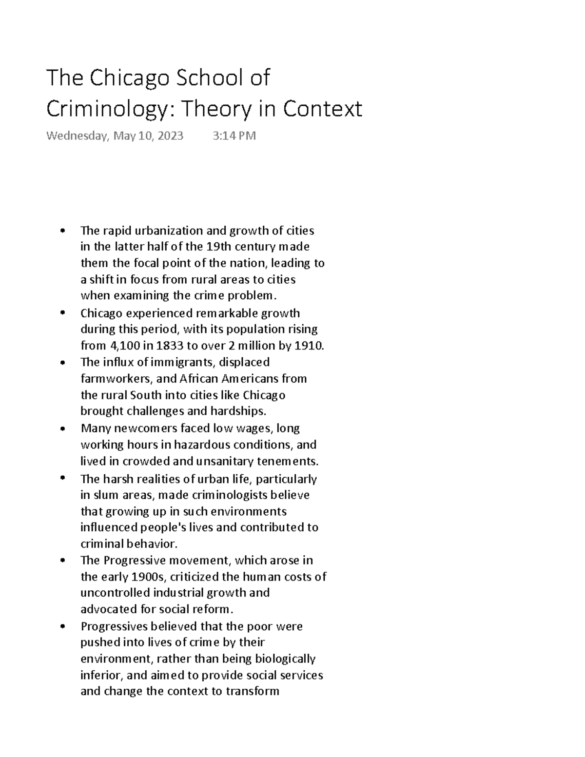 The Chicago School Of Criminology: Theory In Context - The Rapid ...