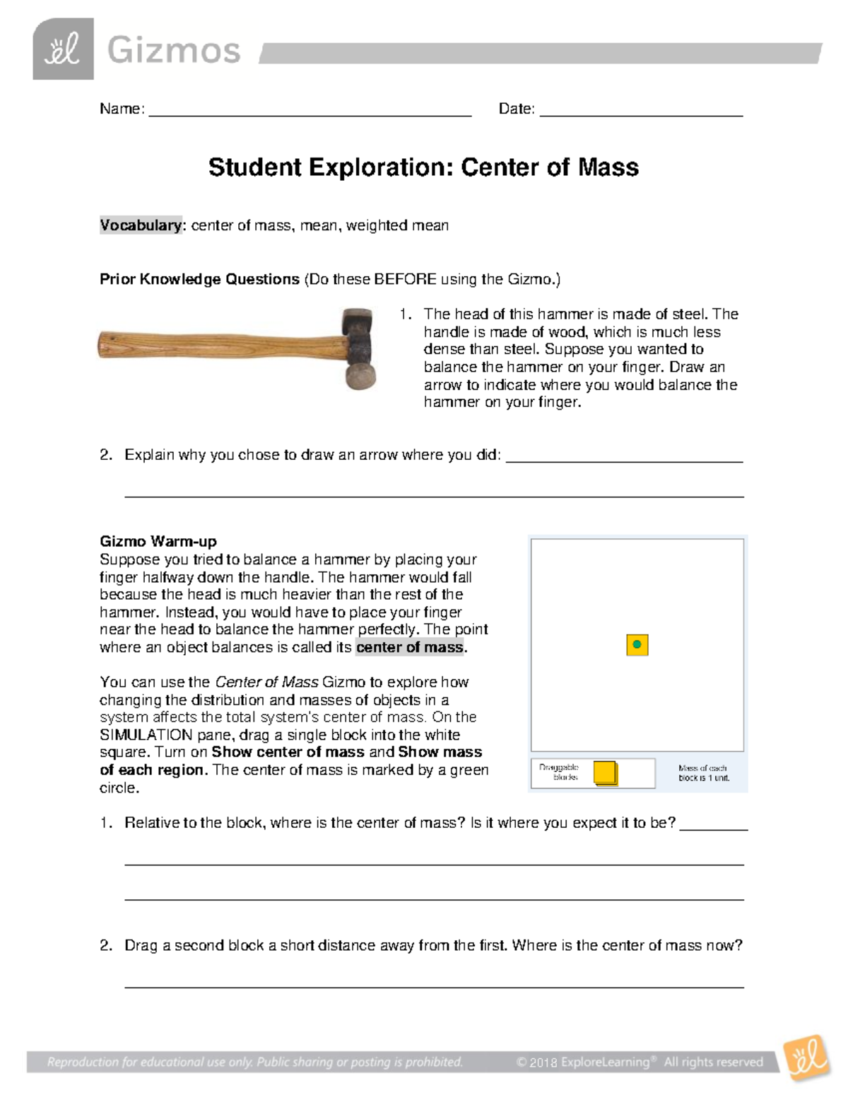 center-of-mass-gizmo-worksheet-name