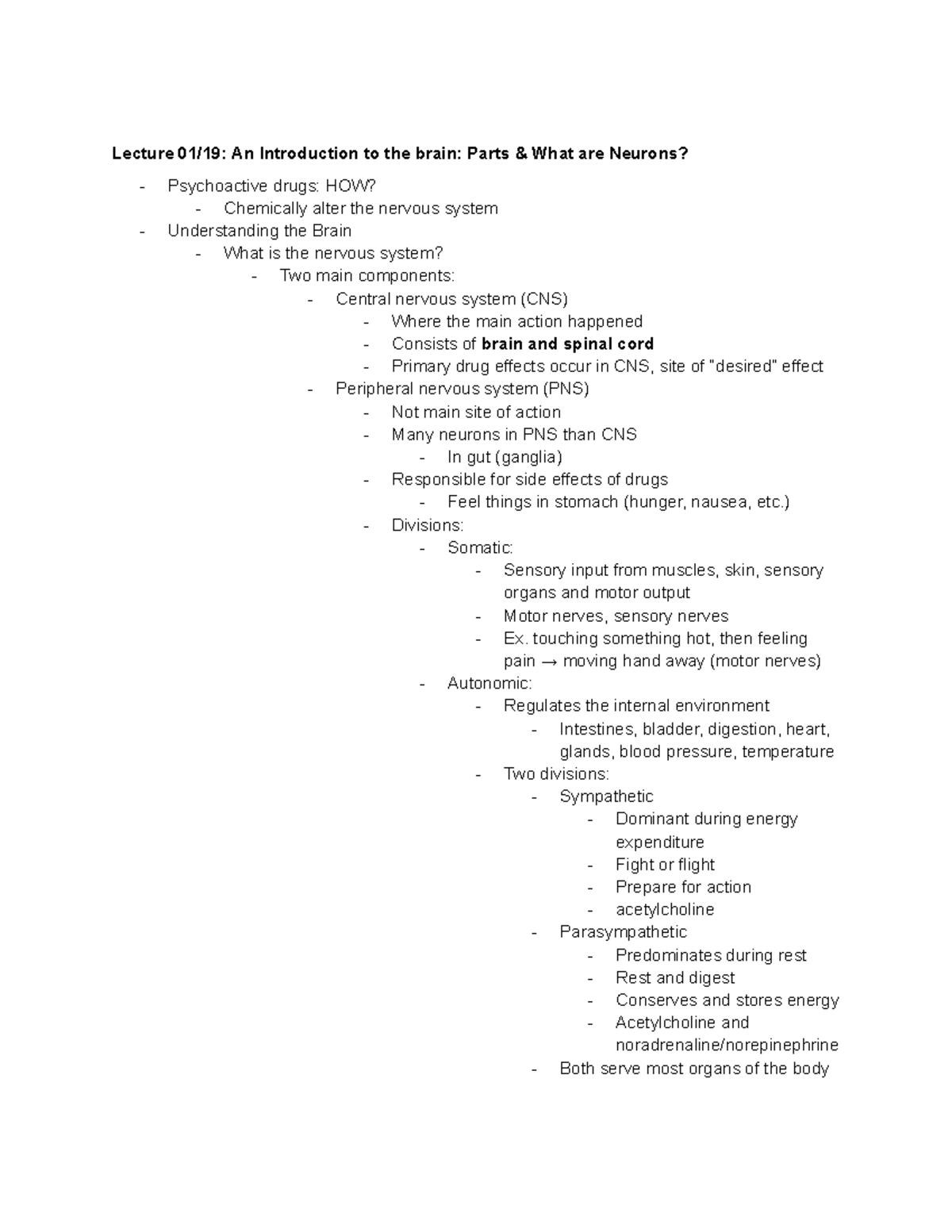 Drugs Brain Behavior Lecture 1 Lecture 01 19 An Introduction To The Drugs Brain Behavior Lecture 1 Lecture 01 19 An Introduction To The