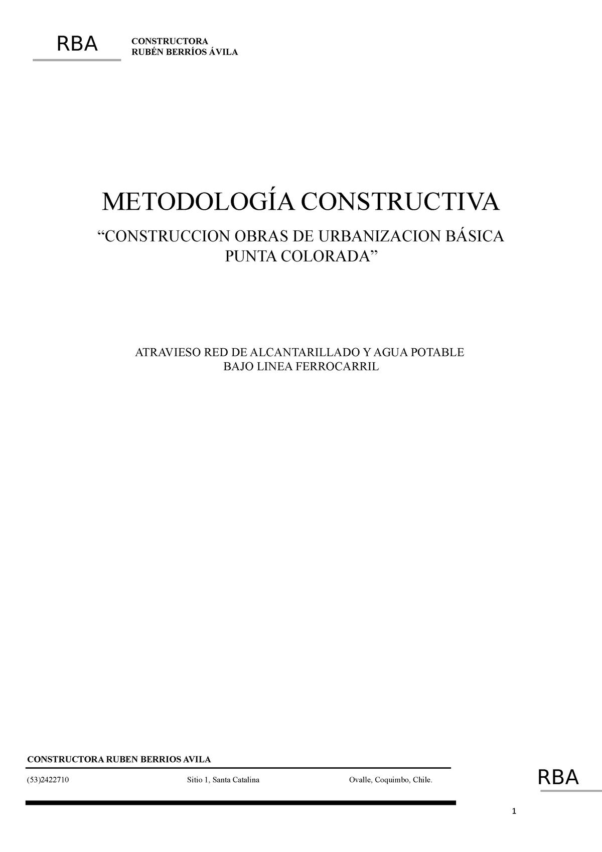 Metodología De Construcción - METODOLOGÍA CONSTRUCTIVA “CONSTRUCCION ...