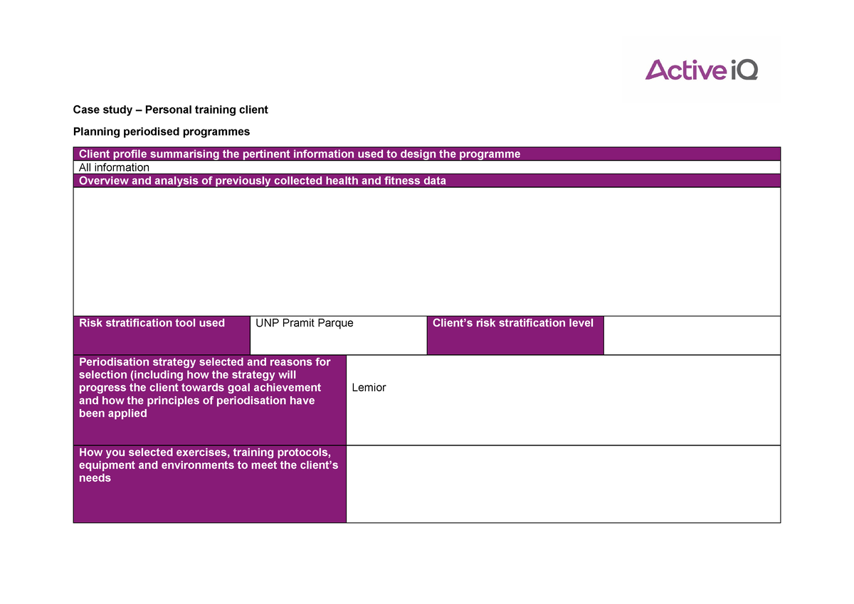 case study planning