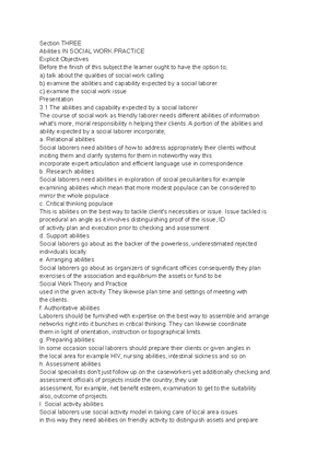 Social work final study guide - Dates to recall · First private school ...