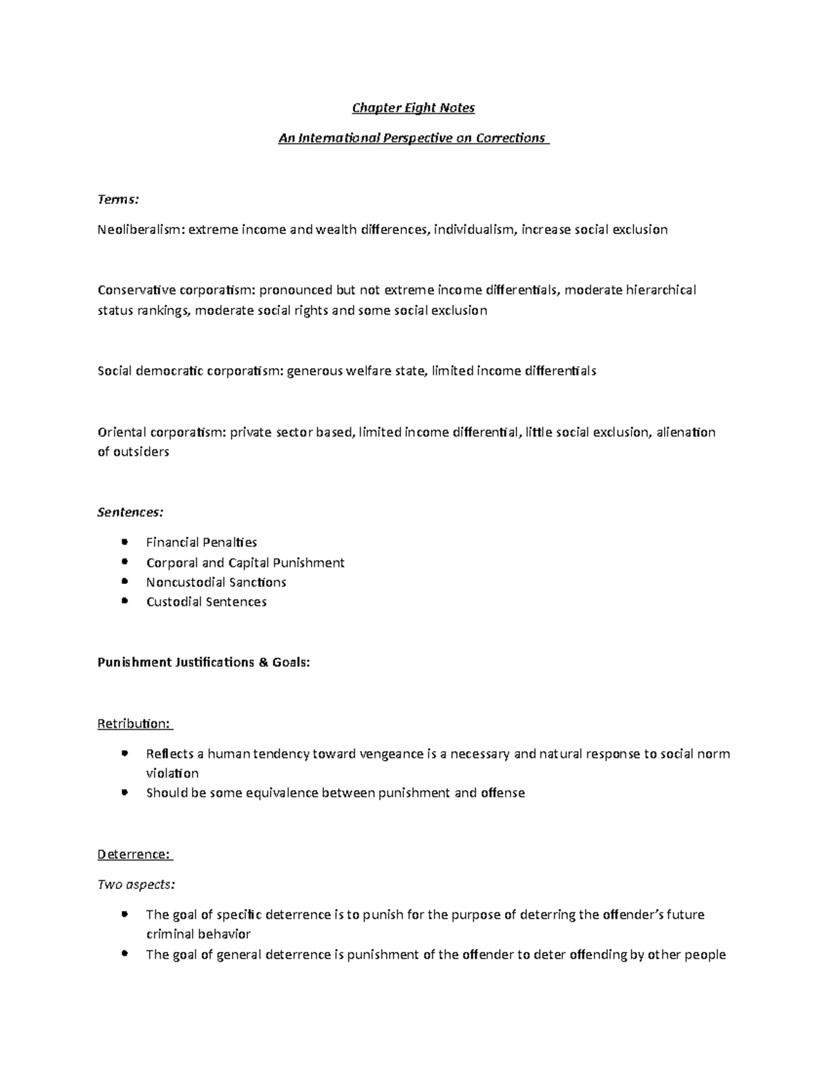 Chapter Eight Notes - Studocu
