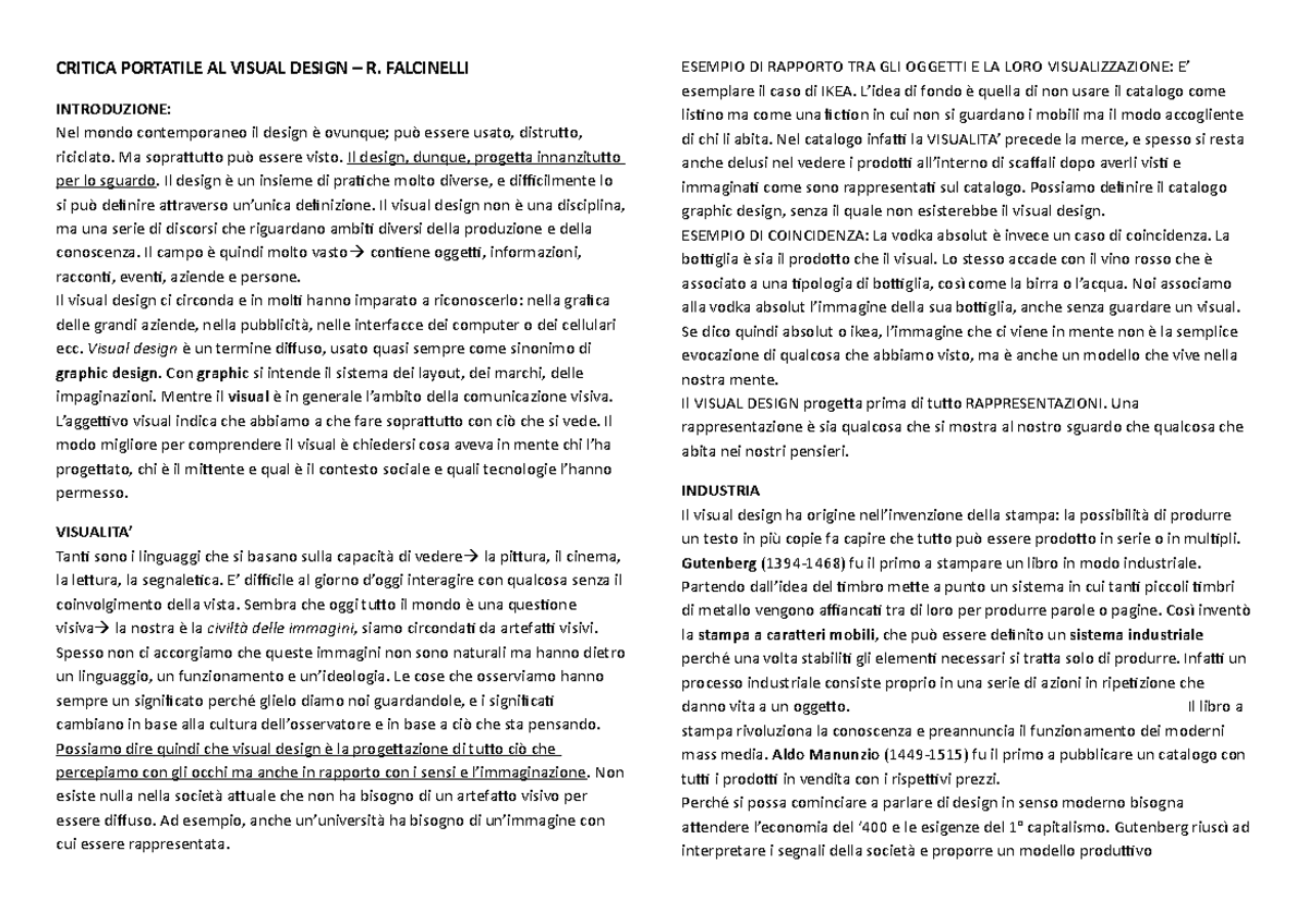 L'importanza di educare all'immagine (Recensione di Critica Portatile al Visual Design - Alessandro
