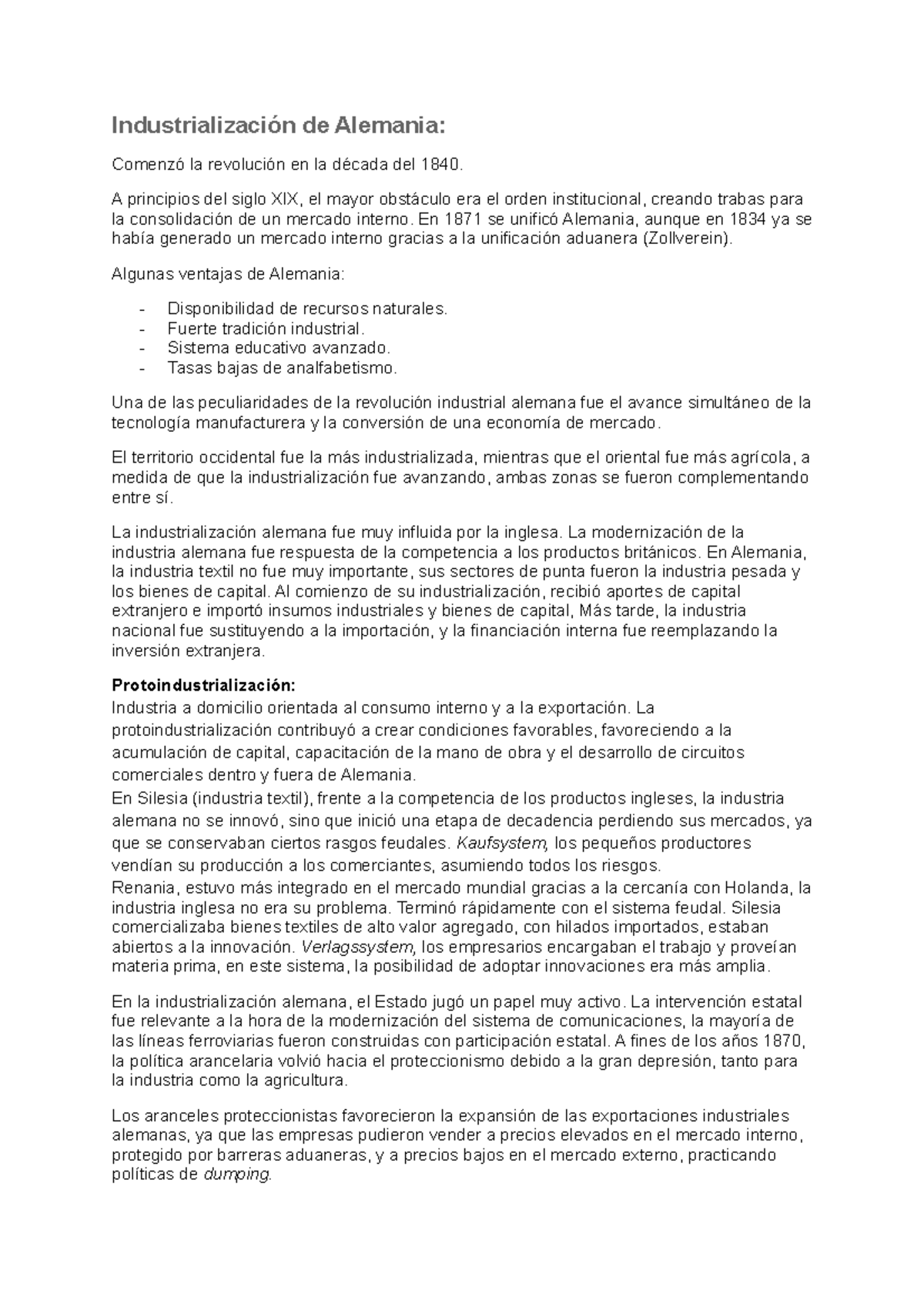 Industrialización de Alemania Industrialización de Alemania Comenzó