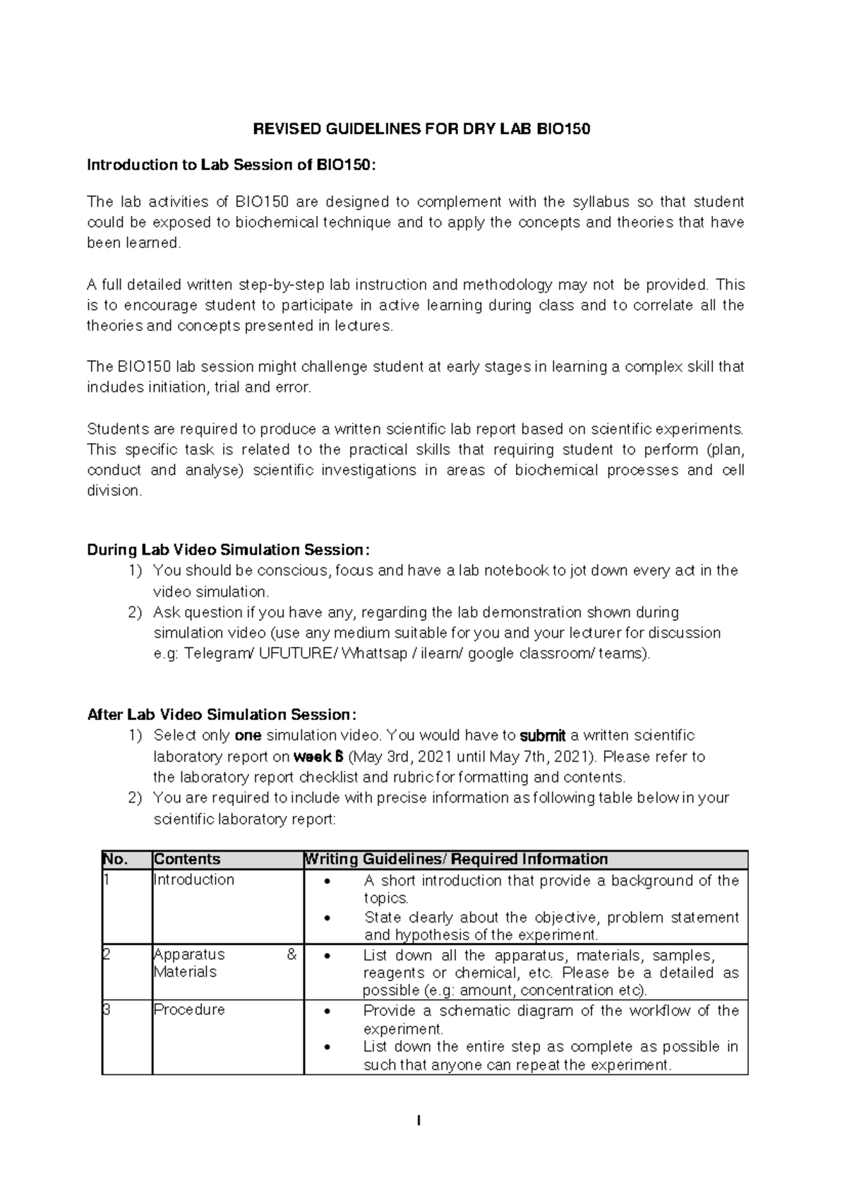 bio-lab-guideline-bio150-revised-guidelines-for-dry-lab-bio