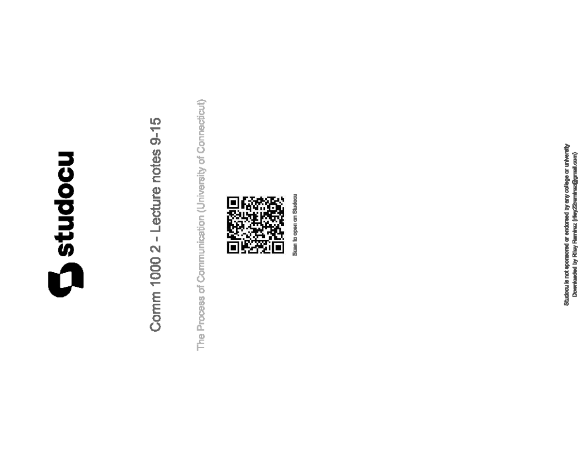 Comm exam two guide - full exam 2 lecture notes - studocu Comm 2 ...