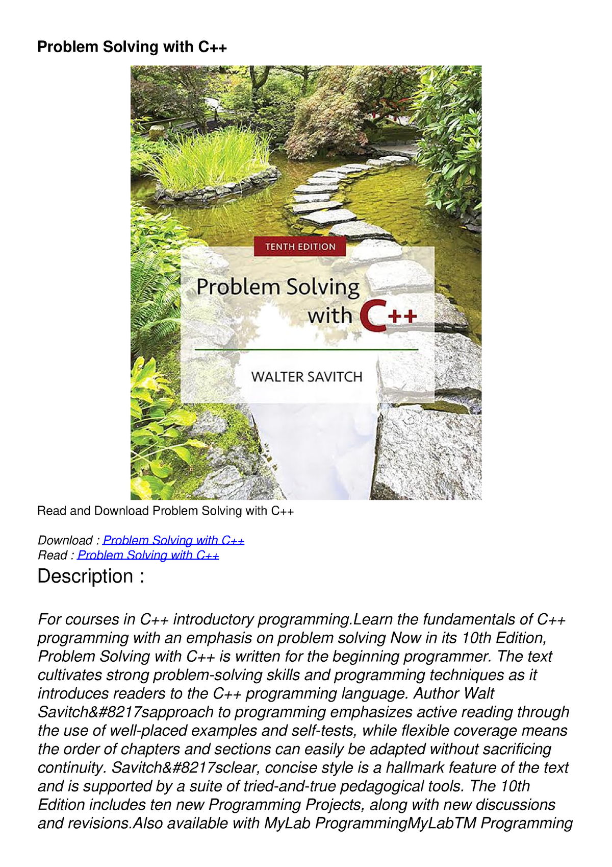 problem solving with c pdf github