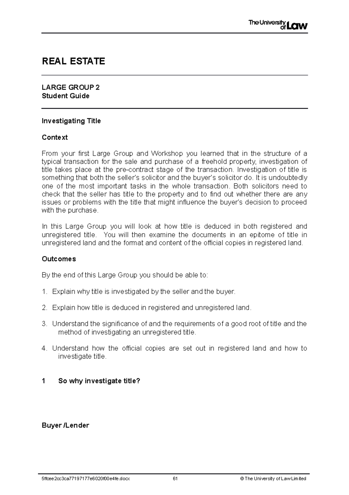 2122 re level 6 lg02 ce01 student guide - REAL ESTATE LARGE GROUP 2 ...