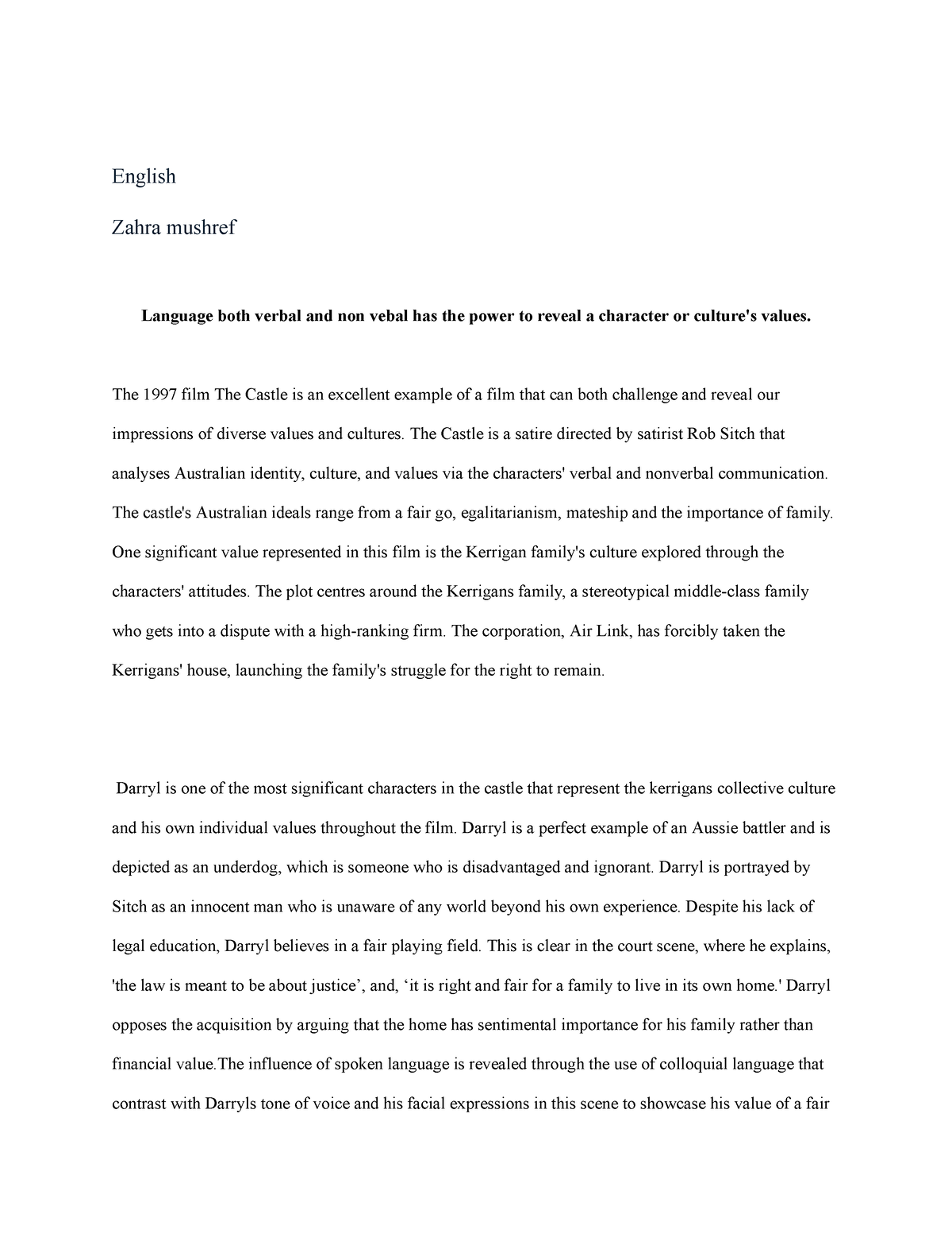 google docs english essay