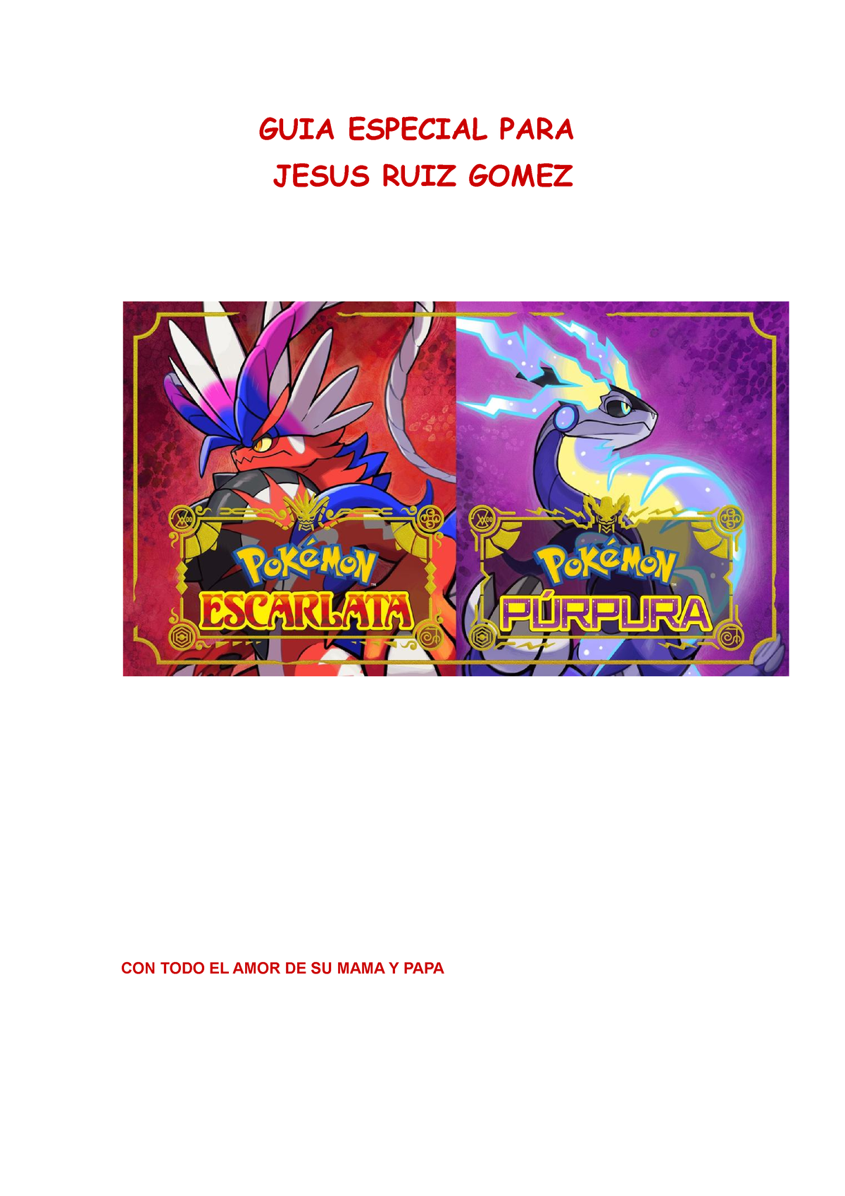 Orden de gimnasios de Pokémon Escarlata y Púrpura: Travesía de la