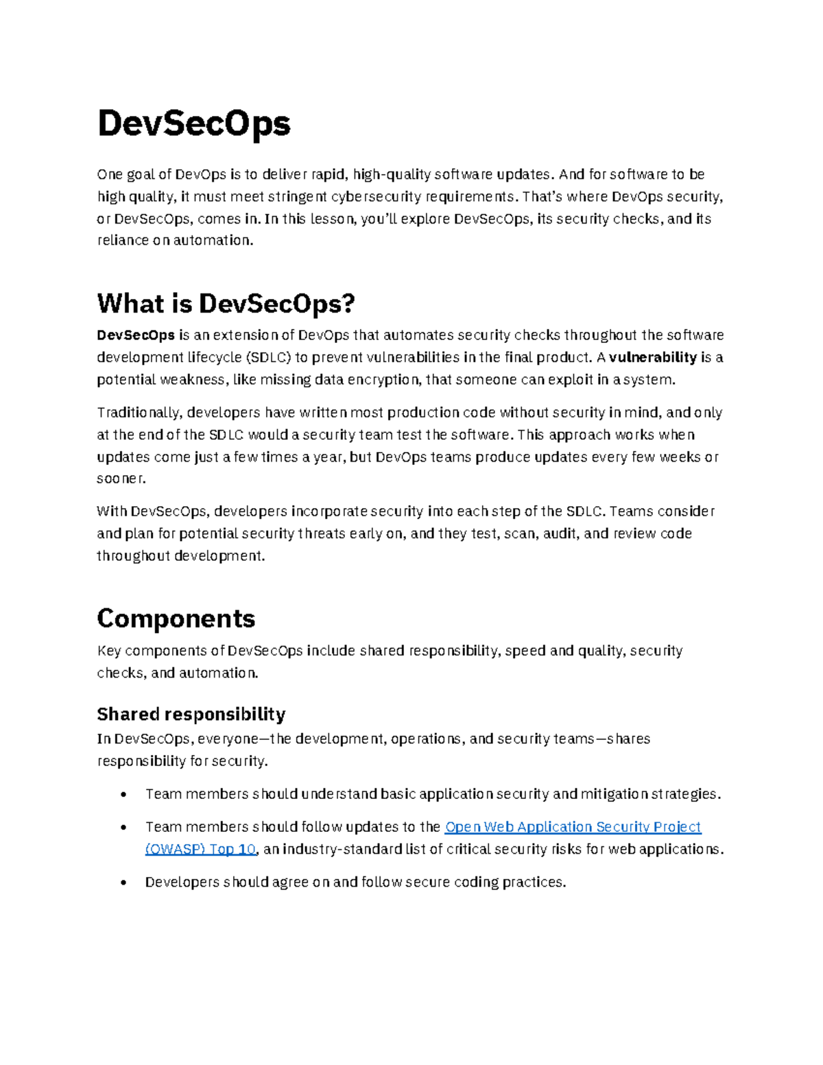 Dev Sec Ops - Its all about security consideration during the lifecycle ...