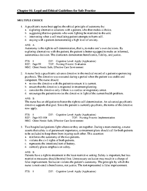 Ch03psychosocial Practice Questions For Studying Materials - NUR 101 ...