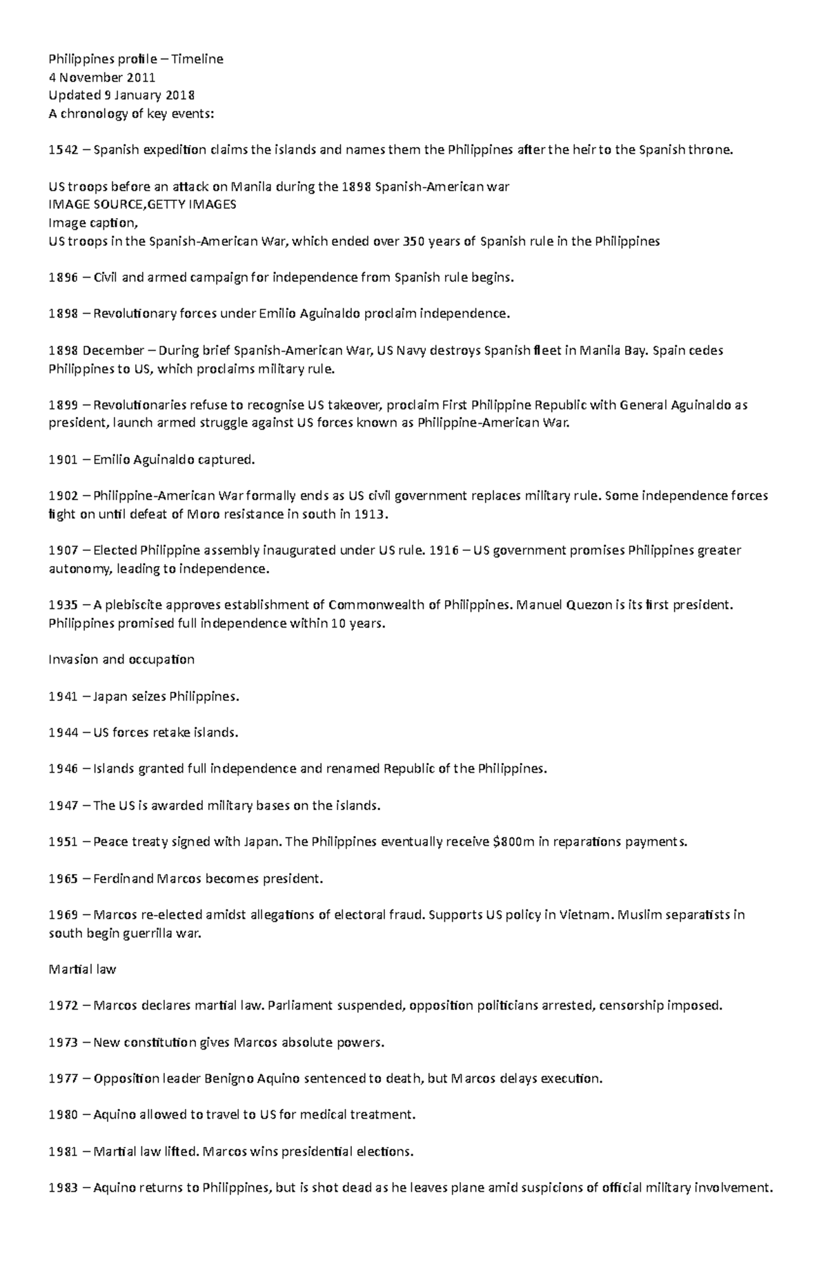 Philippine History Quiz Bee Philippines profile Timeline 4 November 2011 Updated 9 January