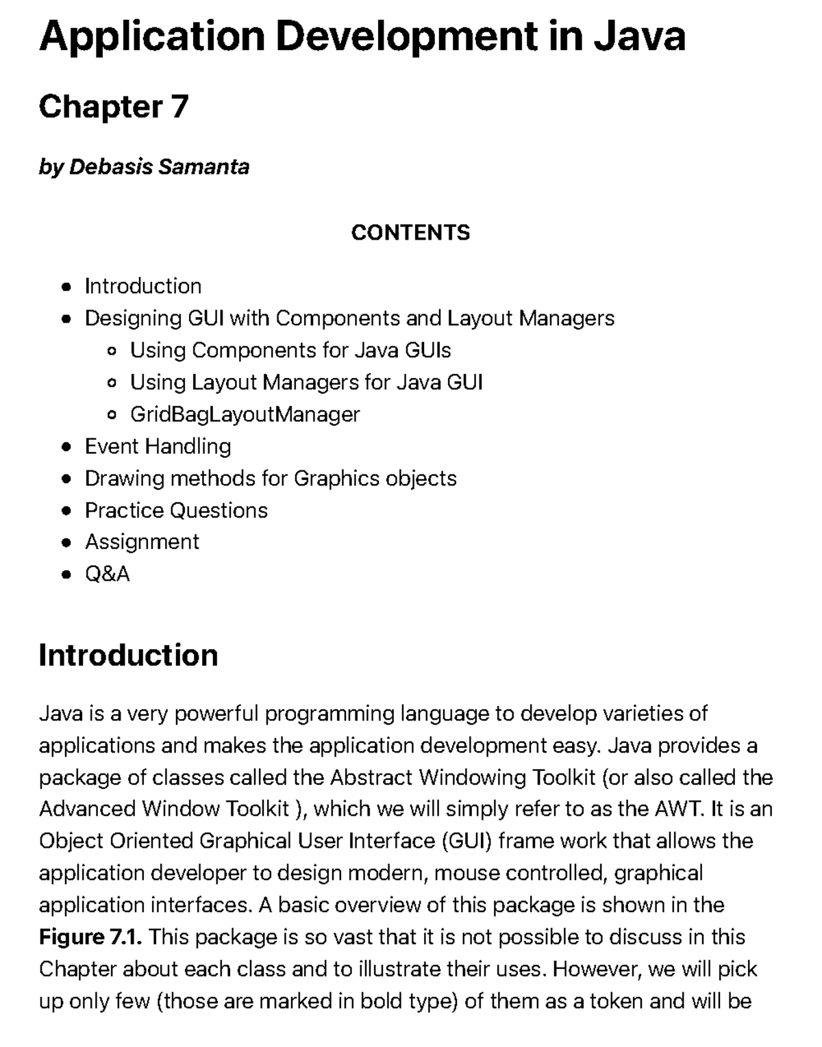 Ch7 - Designing GUI with Components and Layout Managers Using ...