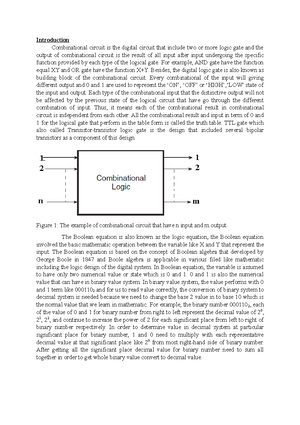 Digital Electronics Practical 2 - Report Template - Results and Summary ...
