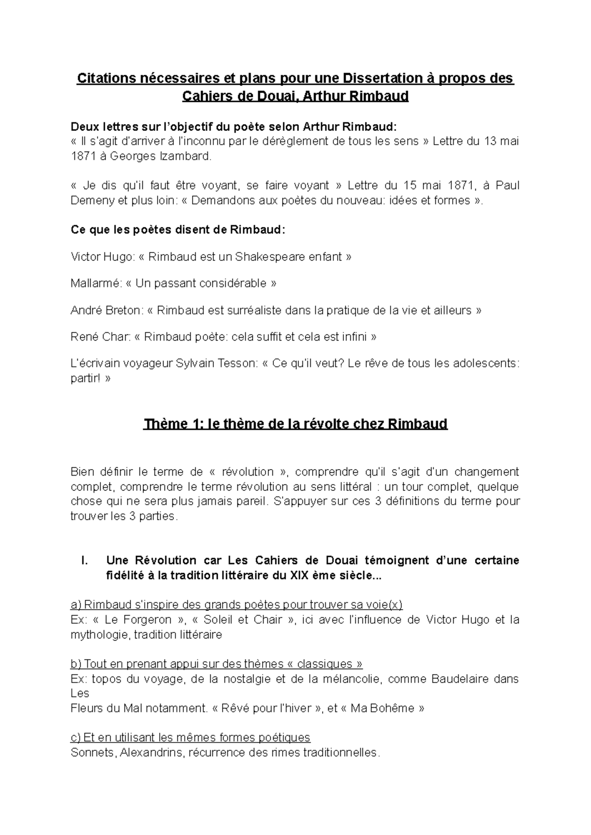 dissertation les cahiers de douai